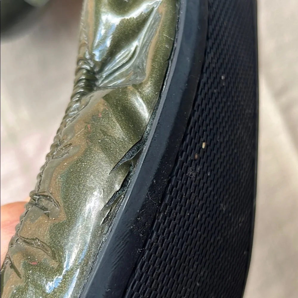 Prada Green Flats with Bow Detail - Picture 11 of 11